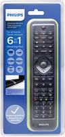 Philips SRP5016/10 universele afstandsbediening (6-in-1, TV, Blu-ray, STB, STR, SB, AUX) zwart - thumbnail