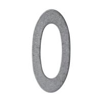 Intersteel Huisnummer 0Numbra 15cm RVS getrommeld - 0034.402040 - thumbnail