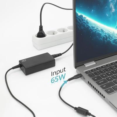 ACT Connectivity USB-C laptoplader met Power Delivery profielen 65W - thumbnail