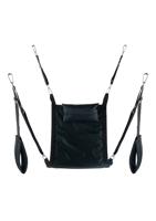 Rectangular canvas sling - 4 points - Full set - Black - thumbnail