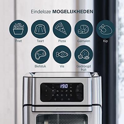 Princess Aerofryer Heteluchtoven 10 l 1500 W Met display Zwart, Zilver Princess Aerofryer Heteluchtoven 10 l 1500 W Met display Zwart, Zilver