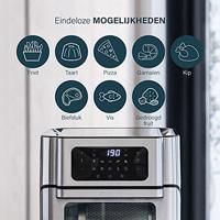 Princess Aerofryer Heteluchtoven 10 l 1500 W Met display Zwart, Zilver - thumbnail