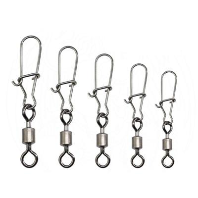2 Pack (10ST/Pack) roestvrijstaal visserij connector PIN Bearing Rolling Swivel snap pins vissen Tackle accessoires connector (3 (34mm))