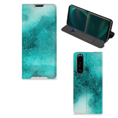 Bookcase Sony Xperia 5 III Painting Blue Bookcase Sony Xperia 5 III Painting Blue