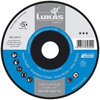 LUKAS-ERZETT T41 125x1,0x22,23 A60Z-BF AT007233V9802 Doorslijpschijfset 125 mm 50 stuk(s) - thumbnail