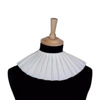 Piet kraag crêpepapier wit 3 lagen - thumbnail