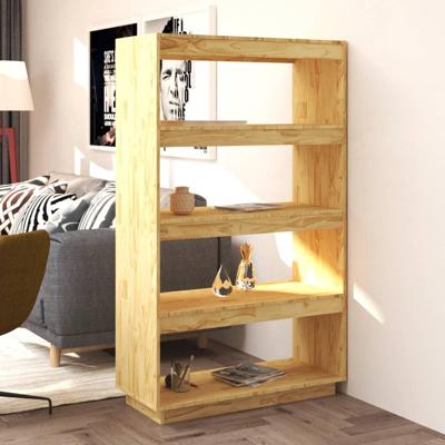 Boekenkast 80x35x135 cm massief grenenhout 4 laags
