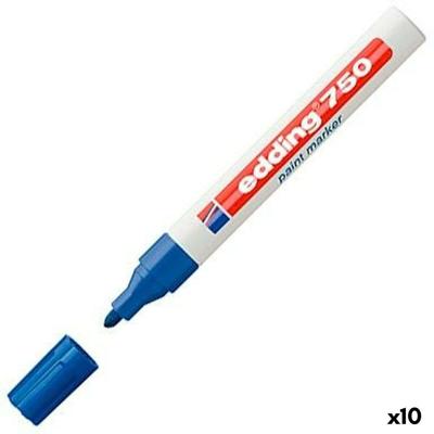 Paintmarker edding 750 oliebasis 2-4mm blauw | 10 stuks