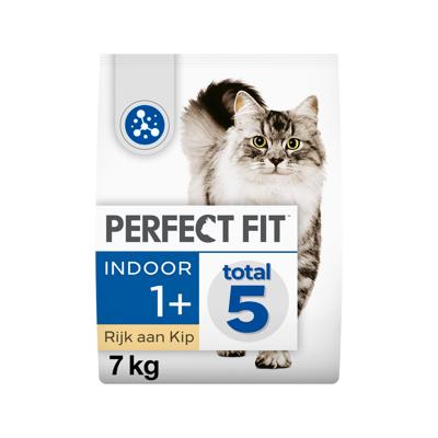 Perfect Fit Indoor 1+ met kip kattenvoer 7 kg Perfect Fit Indoor 1+ met kip kattenvoer 7 kg