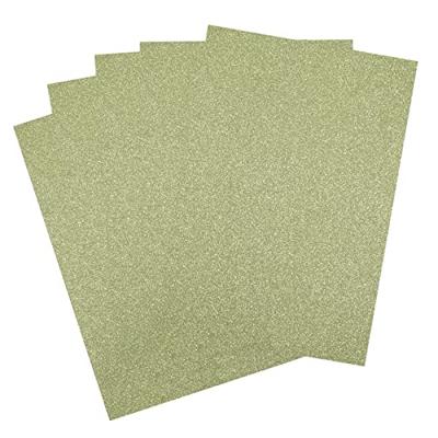 Florence • glitterpapier 250g a4 lichtgroen 5x