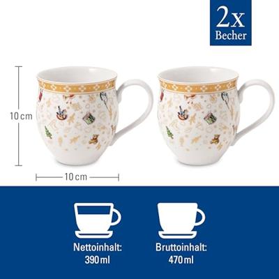 Villeroy & Boch Beker 0,44 l Special Edition - 10 jarig jubileum, per 2