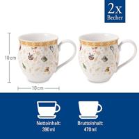 Villeroy & Boch Beker 0,44 l Special Edition - 10 jarig jubileum, per 2 - thumbnail