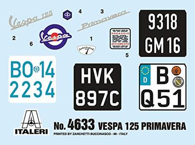 Italeri 1/9 Vespa 125 Primavera