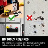 VELCRO® Klittenband punten Om vast te plakken Haak- en lusdeel, Extra sterk (Ø) 45 mm Zwart 12 stuk(s) - thumbnail