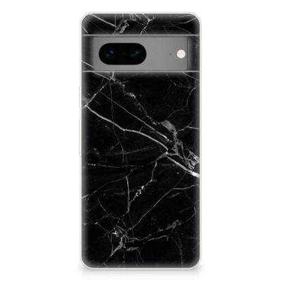 Google Pixel 7 | TPU | Siliconen hoesje | Marmer Zwart - Origineel Cadeau Vader