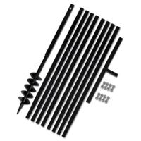 Grondboor 100 mm met 9 m verlengstuk Staal - thumbnail