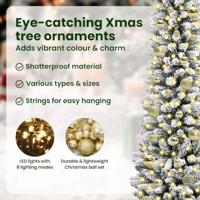 Kunstkerstboom met 150 LED Wit 150 cm PVC en Metaal en Plastic - thumbnail