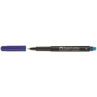 Faber Castell Marker Multimark permanent - F blauw