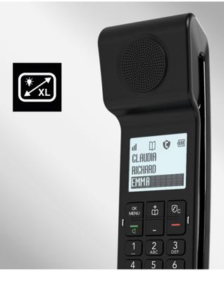 ALCATEL ePure Iconic - DECT draadloze vaste telefoon - vintage design - groot grafisch display met hoge leesbaarheid - handsfree-functie - oproepblokkering - wit