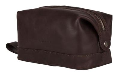 Burkely Vintage Toiletry Bag-Dark Brown