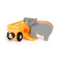 BRIO olifant en wagen - thumbnail