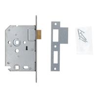 Nemef 1264 Toilet/badkamerdeurslot | DM50mm | WC63mm | krukgat 8mm | voorplaat RVS 20x174mm afgerond | messing dag- en nachtschoot | DR 1+3/2+4 - - thumbnail