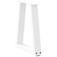 Eettafelpoten 2 st V-vormig 28x(42-43,3) cm staal wit - thumbnail