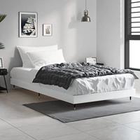 Bedframe bewerkt hout wit 90x200 cm - thumbnail