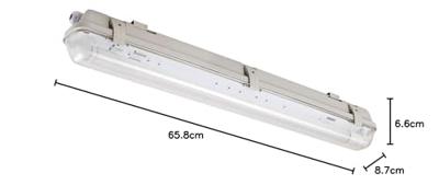 LED&apos;s Light LED TL verlichting met sensor 60 cm - Bewegingssensor en nachtsensor - Waterdicht - 1100 lm