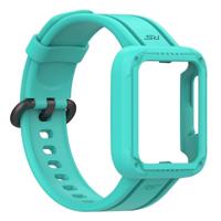 Siliconen sportband met case - Mintgroen - Xiaomi Redmi Watch 2 (Lite) - thumbnail