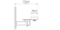 B-Tech BT77 Luidsprekerbeugel wit - thumbnail