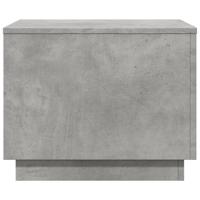Salontafel met LED-verlichting 50x50x40 cm betongrijs - thumbnail