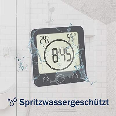TFA Dostmann Bad- /Küchenuhr mit Timer Timer Grijs Digitaal