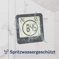 TFA Dostmann Bad- /Küchenuhr mit Timer Timer Grijs Digitaal - thumbnail