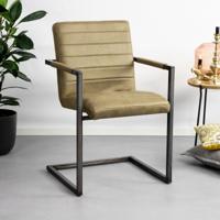 Tower Living Eetkamerstoel 'Rocca', kleur Groen - thumbnail