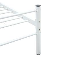 Bedframe metaal wit 160x200 cm - thumbnail