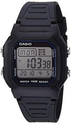 Horlogeband Casio W800H / W-800 / 10268612 Kunststof/Plastic Zwart 18mm Horlogeband Casio W800H / W-800 / 10268612 Kunststof/Plastic Zwart 18mm