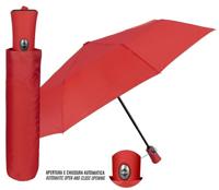 Perletti mini-paraplu automatisch 100 cm microvezel rood - thumbnail