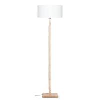 Good&Mojo Vloerlamp 'Fuji' Bamboe en Eco linnen, kleur Beige - thumbnail