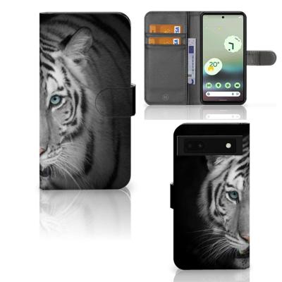 Google Pixel 6A | Telefoonhoesje | Met pasjeshouder | Tijger Google Pixel 6A | Telefoonhoesje | Met pasjeshouder | Tijger