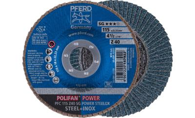 PFERD TOOLS 67784115 Z Sg Power Steelox Lamellenschijf Diameter 115 mm Boordiameter 22.23 mm Korrelgrootte (num) 40 10 stuk(s) PFERD TOOLS 67784115 Z Sg Power Steelox Lamellenschijf Diameter 115 mm Boordiameter 22.23 mm Korrelgrootte (num) 40 10 stuk(s)