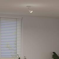 VidaXL Plafondspot met schijnwerpers wit 25.5 x 8 x 16 cm metaal - thumbnail