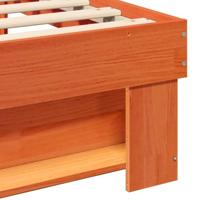 Bedframe met hoofdeinde Bruin Massief grenenhout - thumbnail
