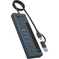 ICY BOX ib-hub1743-cpd 9-in-1 hub dockingstation (blauw) - thumbnail