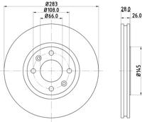 Remschijf Gecoat 52518PRO 8DD355105051 - thumbnail