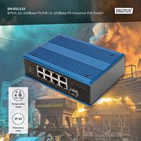 Digitus DN-651133 Industrial Ethernet Switch 8 + 1 poorten 10 / 100 MBit/s PoE-functie - thumbnail
