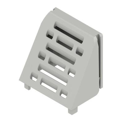 Weidmüller CH20M AD SHL 5.00/04 AGY 3747 Afdekkap Gesloten, Met ventilatiesleuven, Voor DIN-rail montage Kunststof Grijs (b x h) 22.5 mm x 23.7 mm 500 stuk(s)