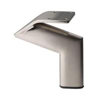 Stalen meubelpoot rvs look design 11,5 bij 2 cm en hoogte 12 cm - thumbnail