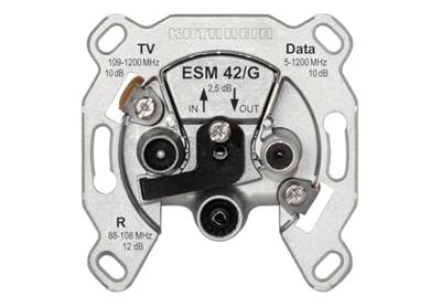 Kathrein ESM 42/G Antennedoos Data, TV, FM Inbouw (in muur) Loop-through outlet