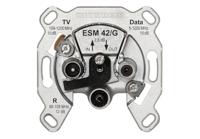 Kathrein ESM 42/G Antennedoos Data, TV, FM Inbouw (in muur) Loop-through outlet - thumbnail